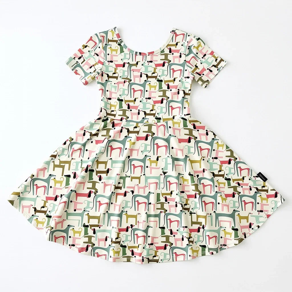 Modern Puppy Parade Bamboo Twirl Dress