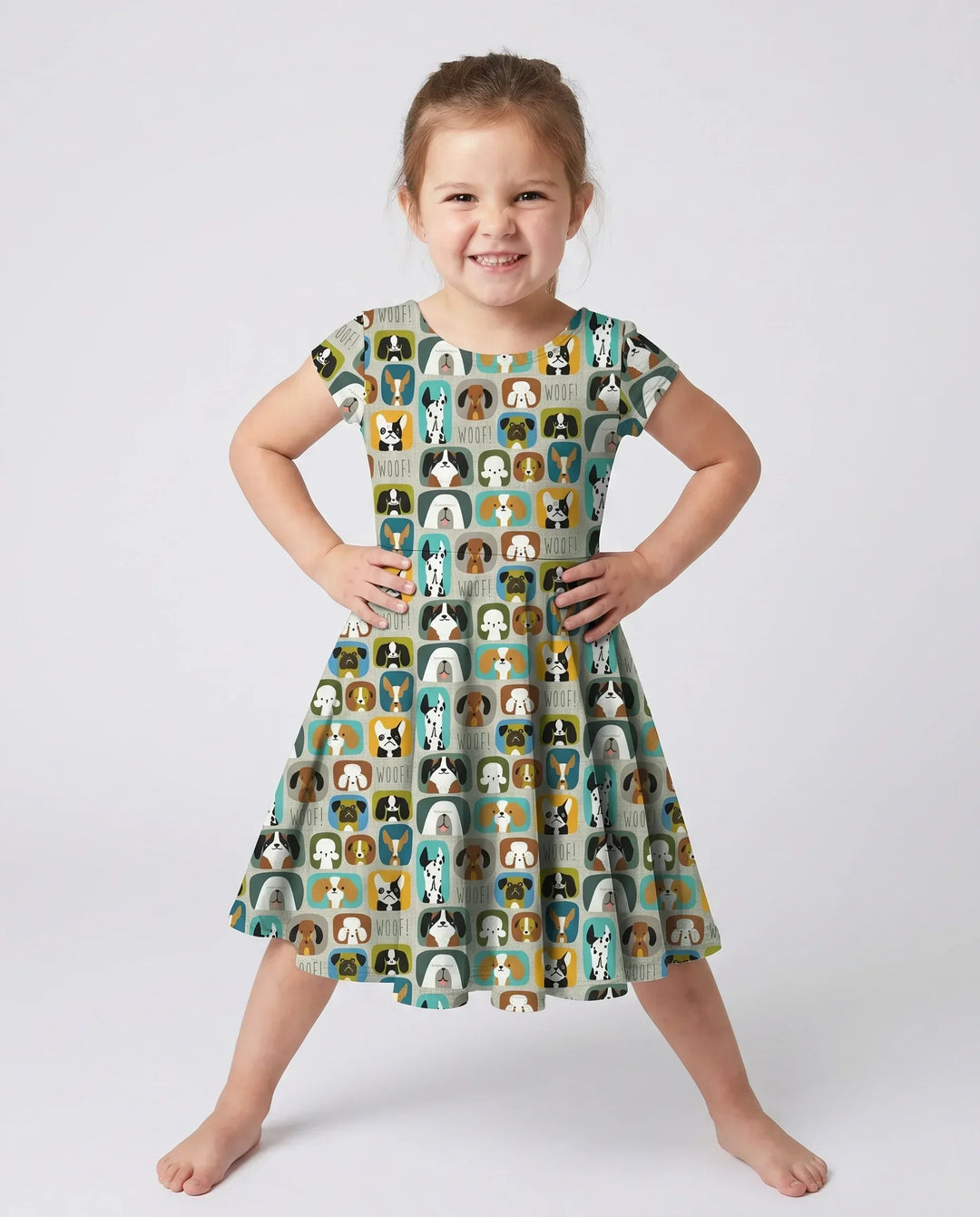 Woof Block Party Bamboo Twirl Dress