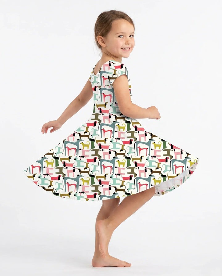 Modern Puppy Parade Bamboo Twirl Dress