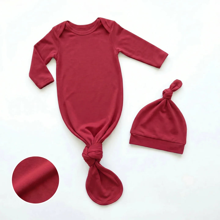 Solid Color Bamboo Knot Gown