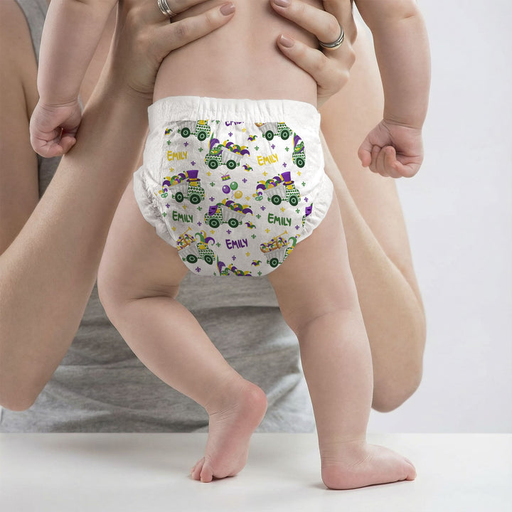 Mardi Gras Trucks Diapers