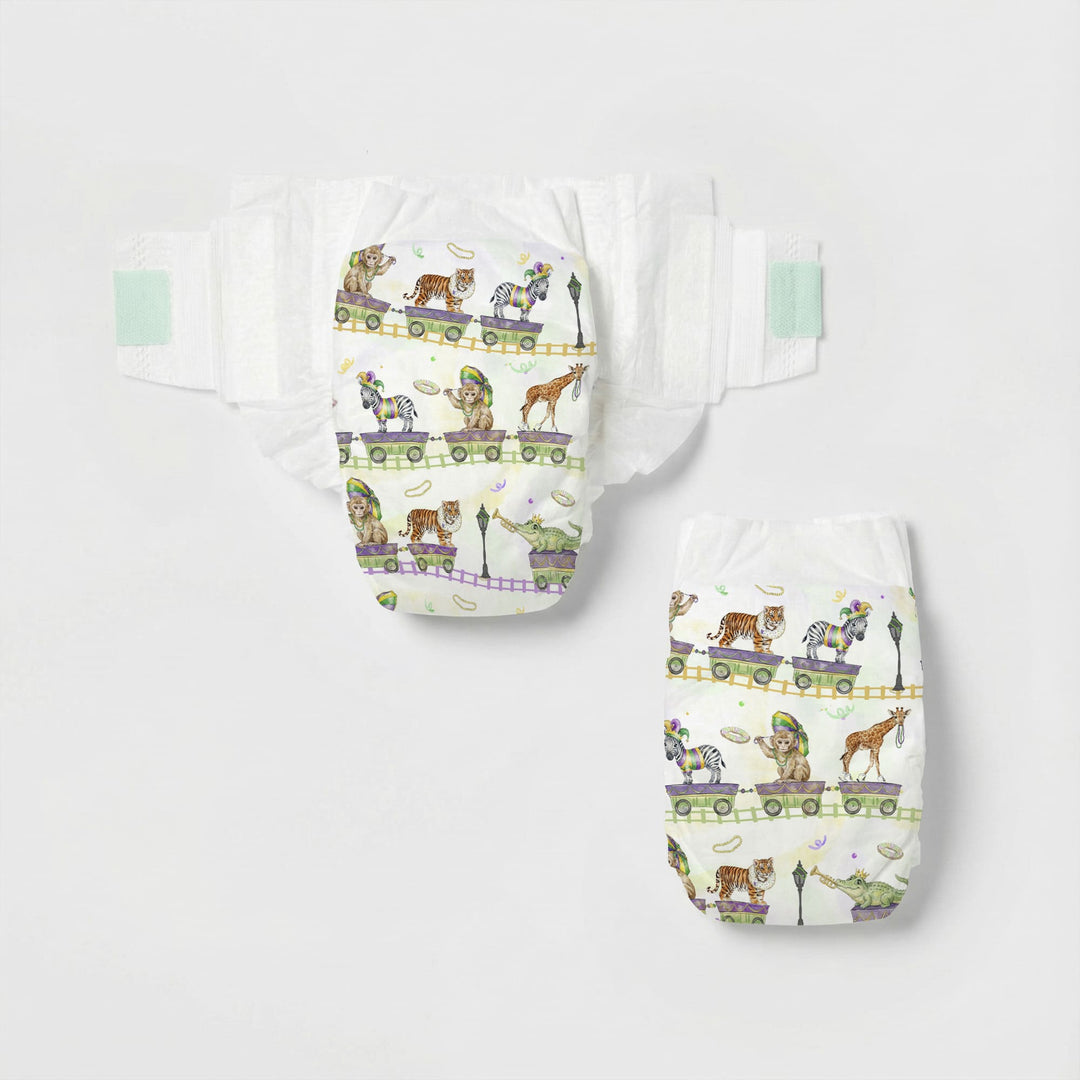 Mardi Gras Jungle Krewe Diapers
