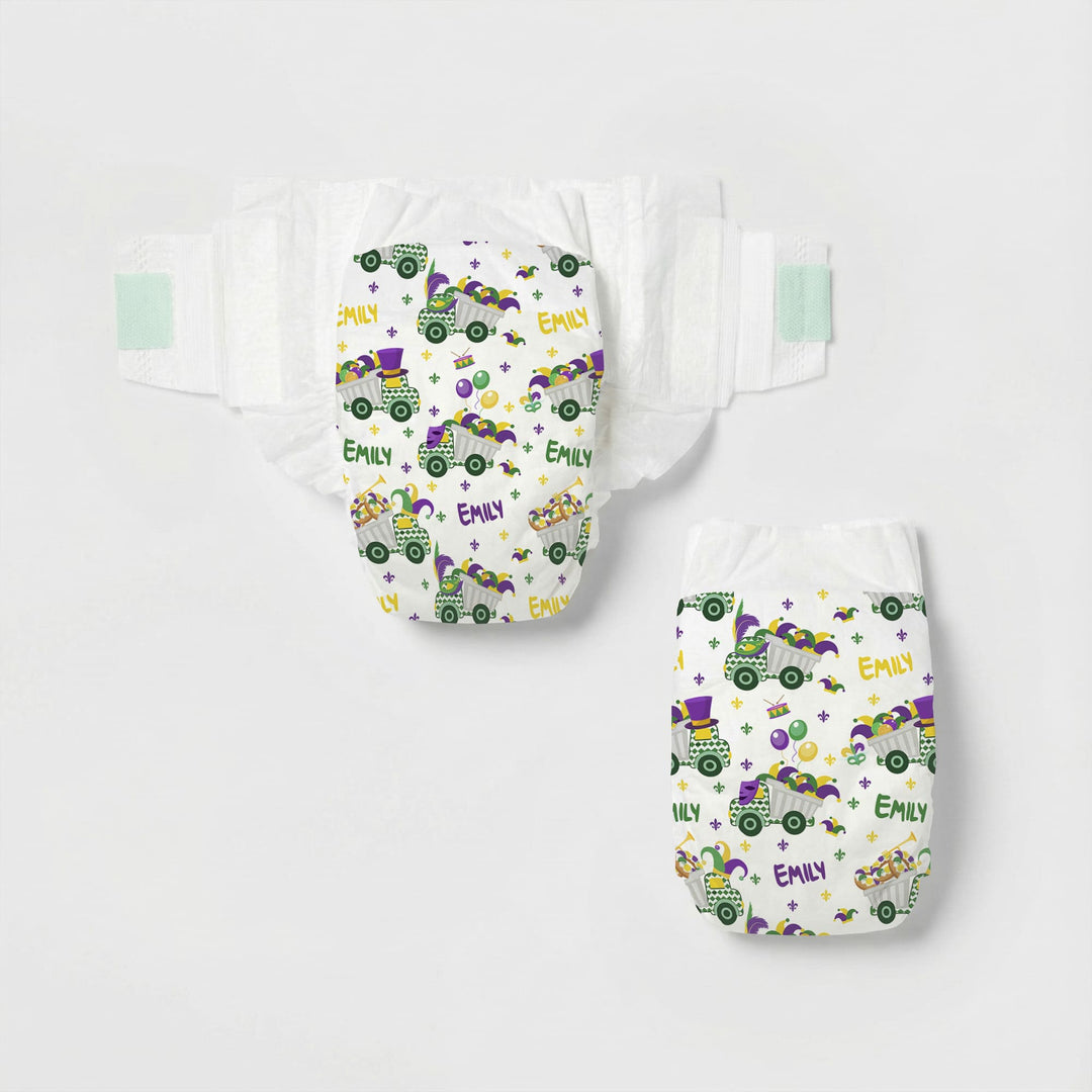 Mardi Gras Trucks Diapers