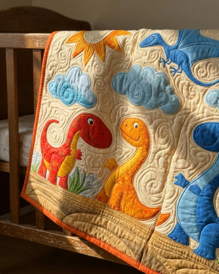 Dinosaur Friends Bamboo Quilt Blanket