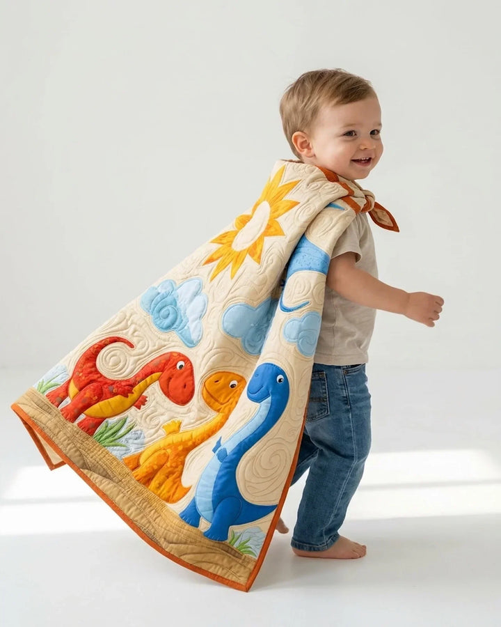 Dinosaur Friends Bamboo Quilt Blanket