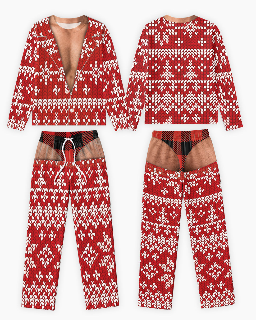 Personalized Funny Christmas Bamboo Men's Pajama Set (TIB)