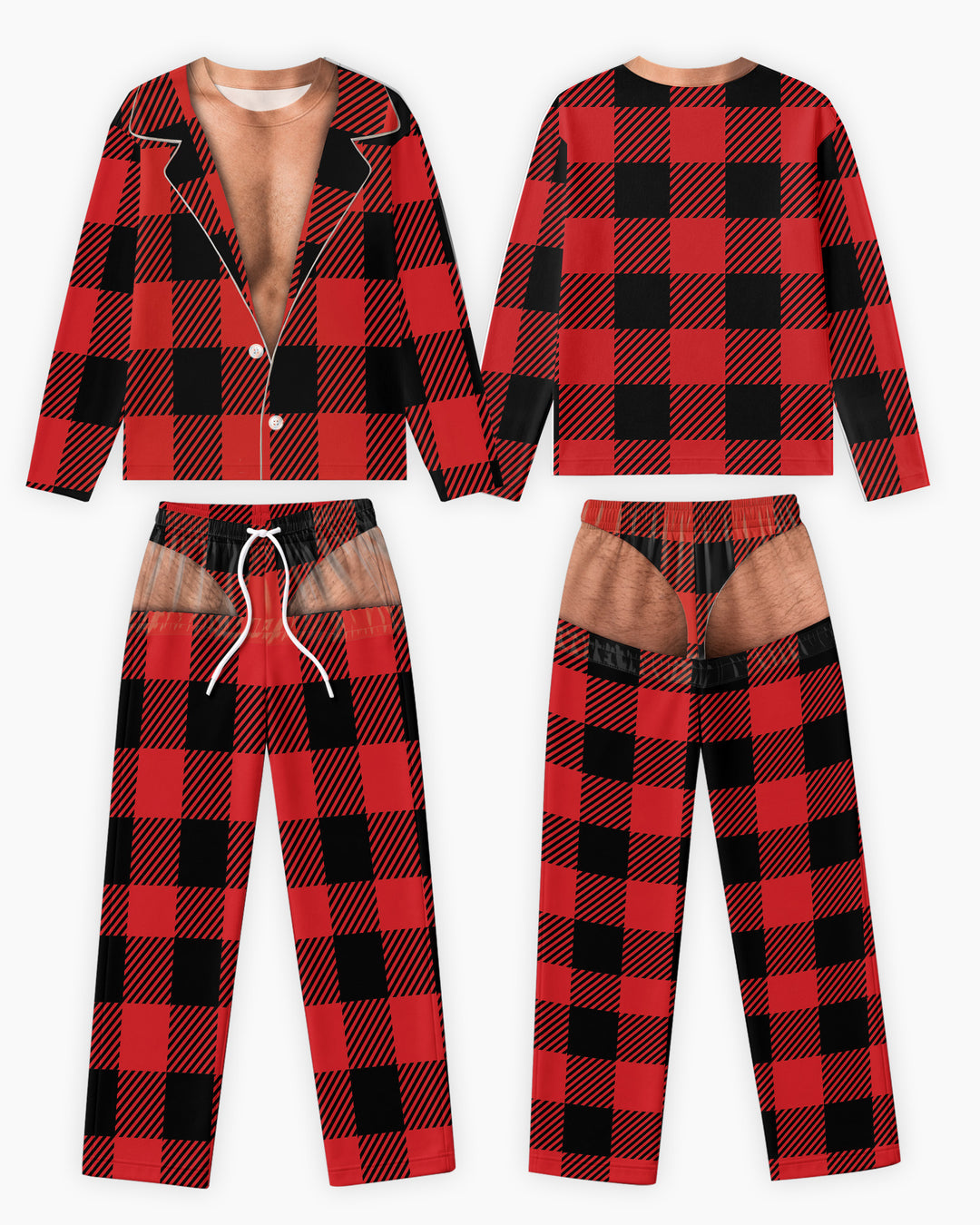 Personalized Funny Christmas Bamboo Men's Pajama Set (TIB)