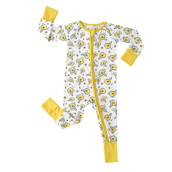 Doodle Bulbs Convertible Zippered Romper