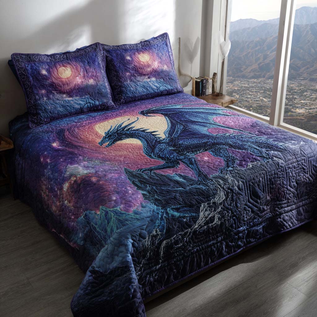 Dragon Moon Magic Bamboo Quilt Bedding Set