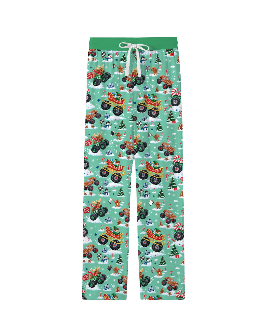 Holiday Monster Truck Bamboo Men's Pajama Set