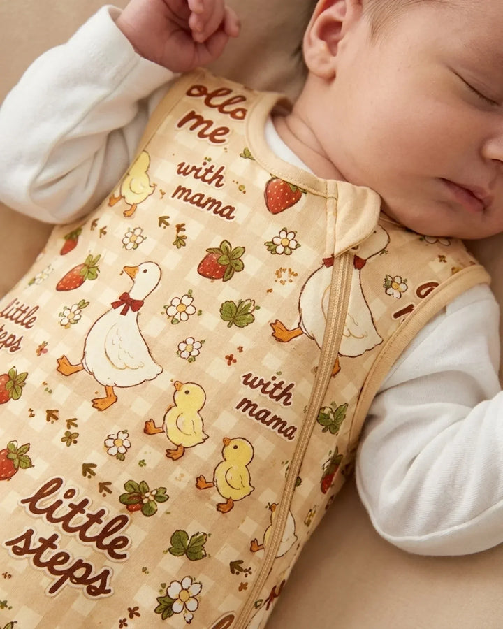 Saco de dormir de bambú Duckling Steps
