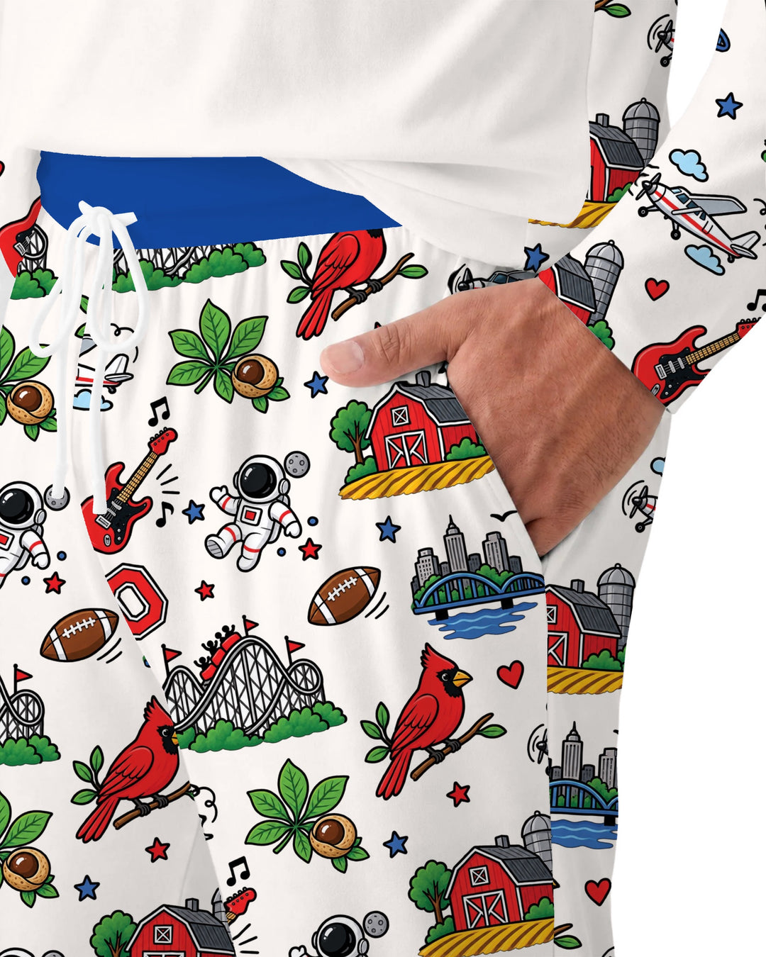 Someone in Ohio Loves Me Bamboo Men's Pajama Set