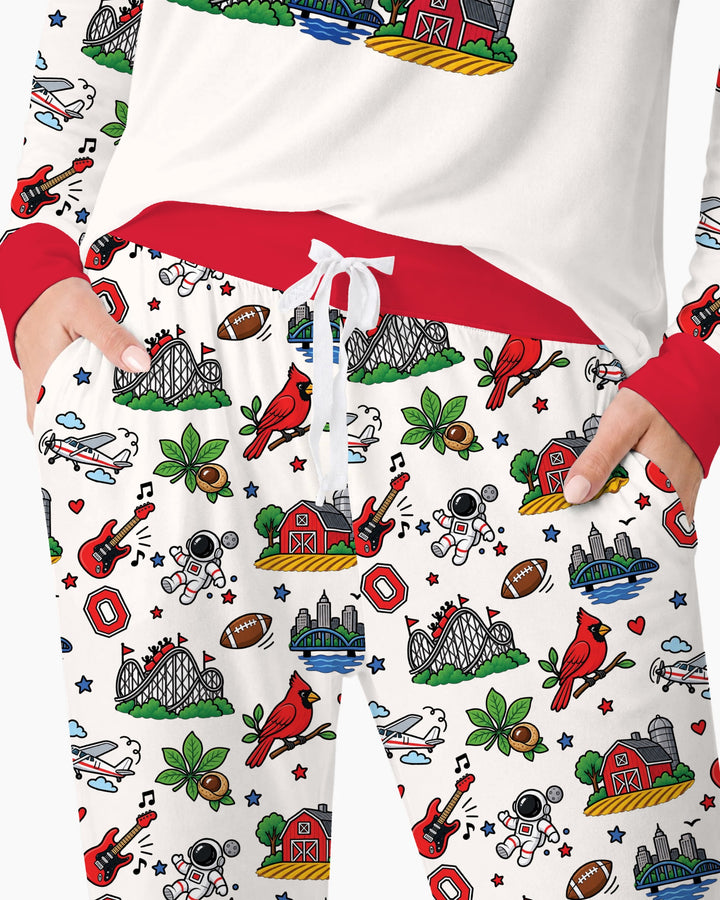 Someone in Ohio Loves Me Bamboo Women Pajama Set