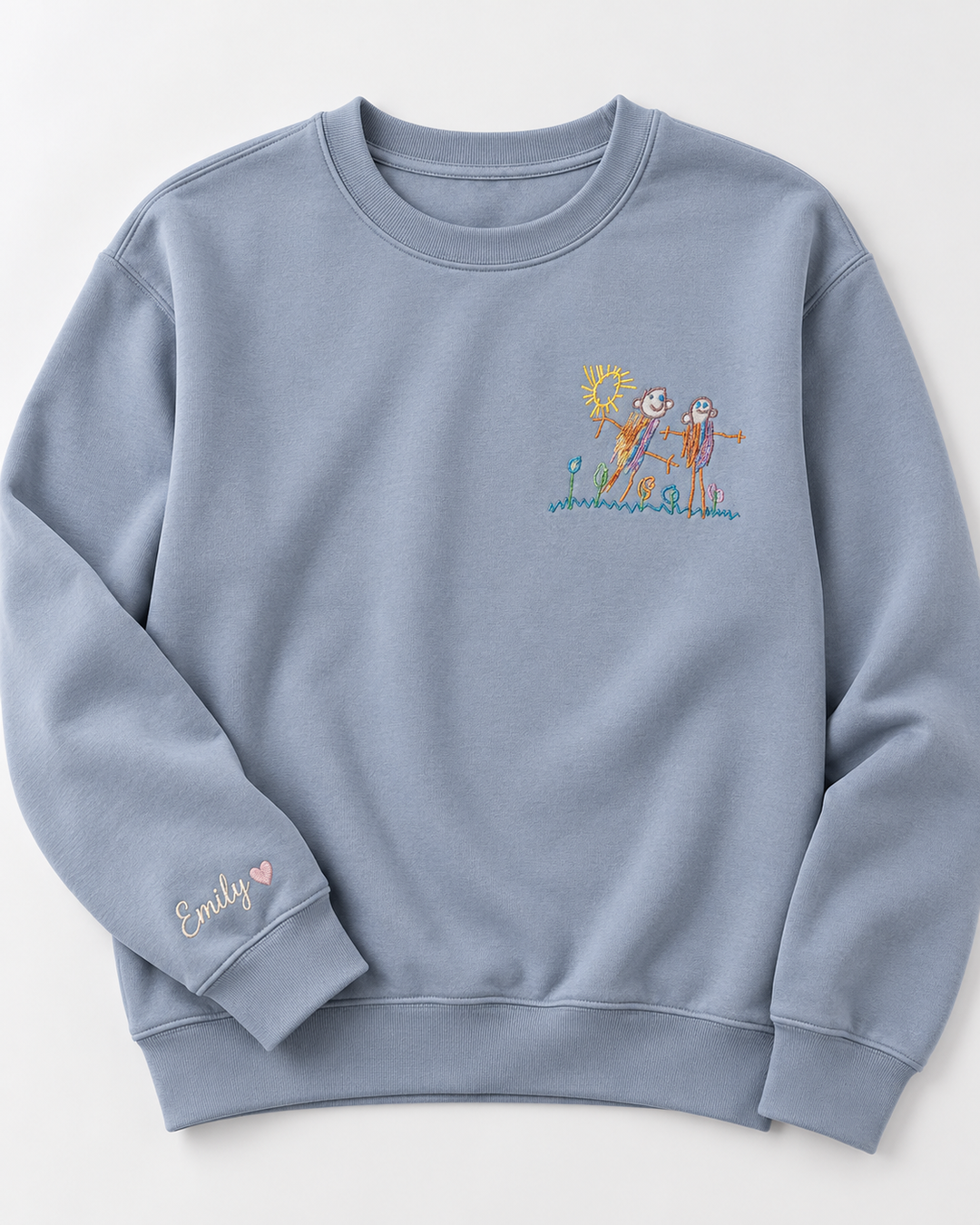 Template Damen-Rundhals-Sweatshirt aus Bambus