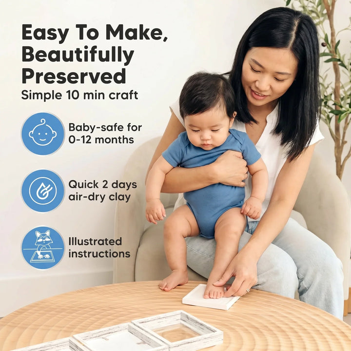 Baby Keepsake Hand & Footprint Photo Frame