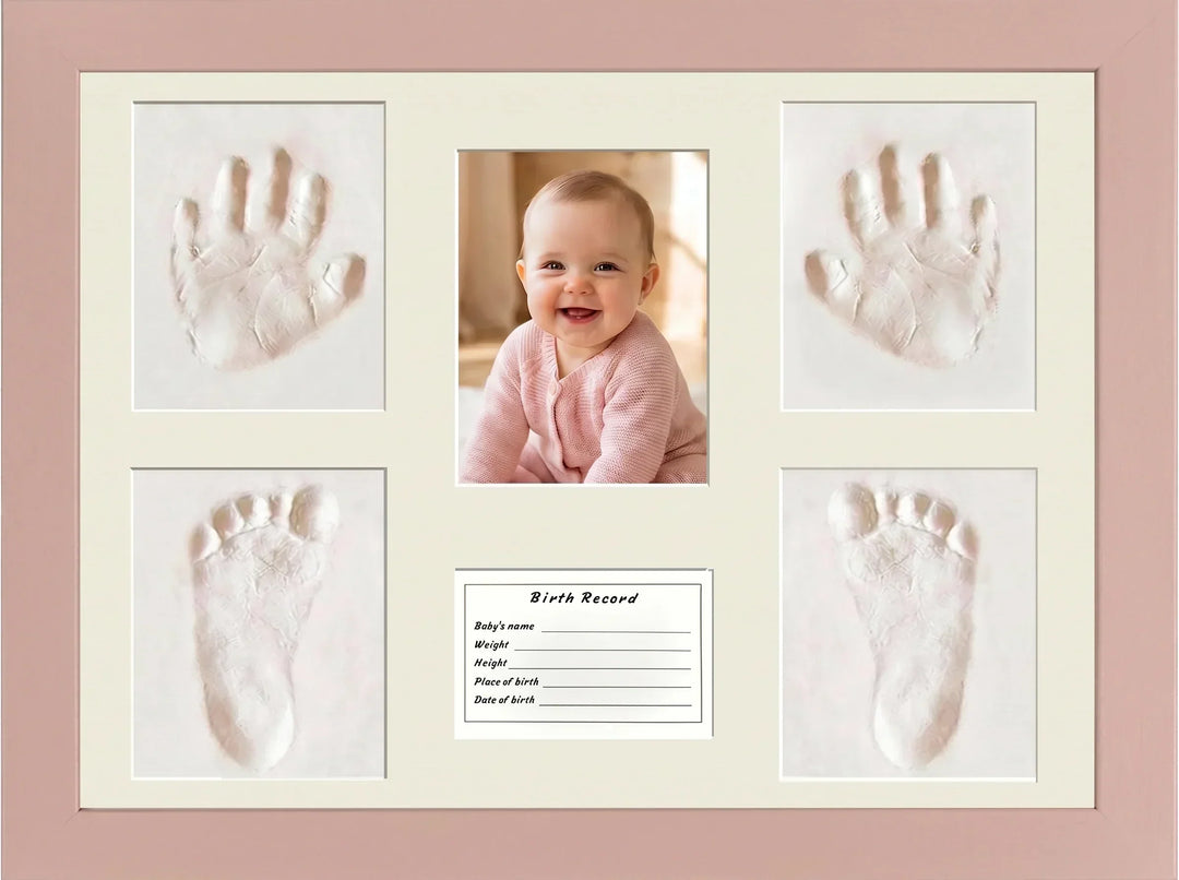 Wooden Baby Handprint & Footprint Nursery Frame