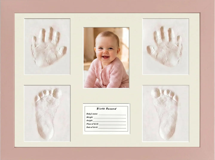 Wooden Baby Handprint & Footprint Nursery Frame