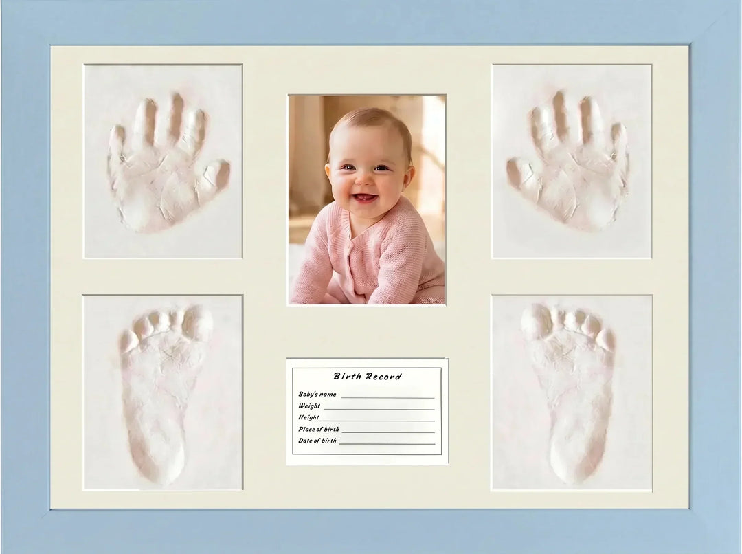 Wooden Baby Handprint & Footprint Nursery Frame