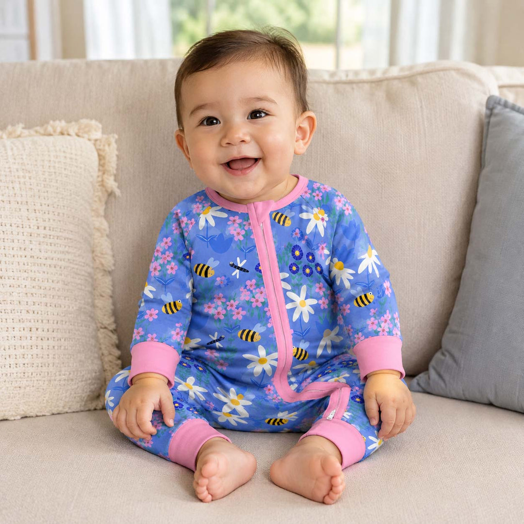 Elegant Floral Bloom Bamboo Convertible Zippy