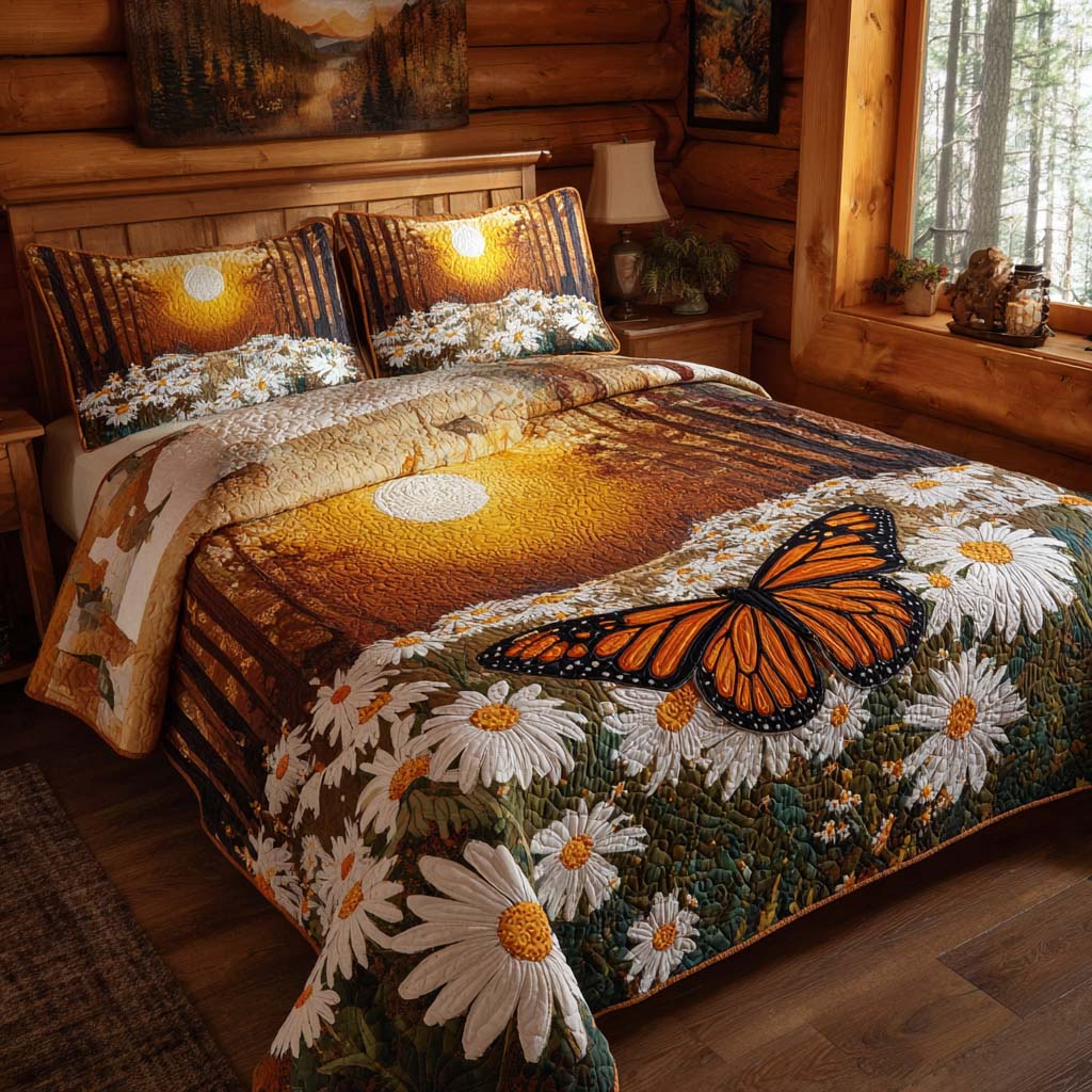 Elegant Garden Journey Bamboo Quilt Bedding Set