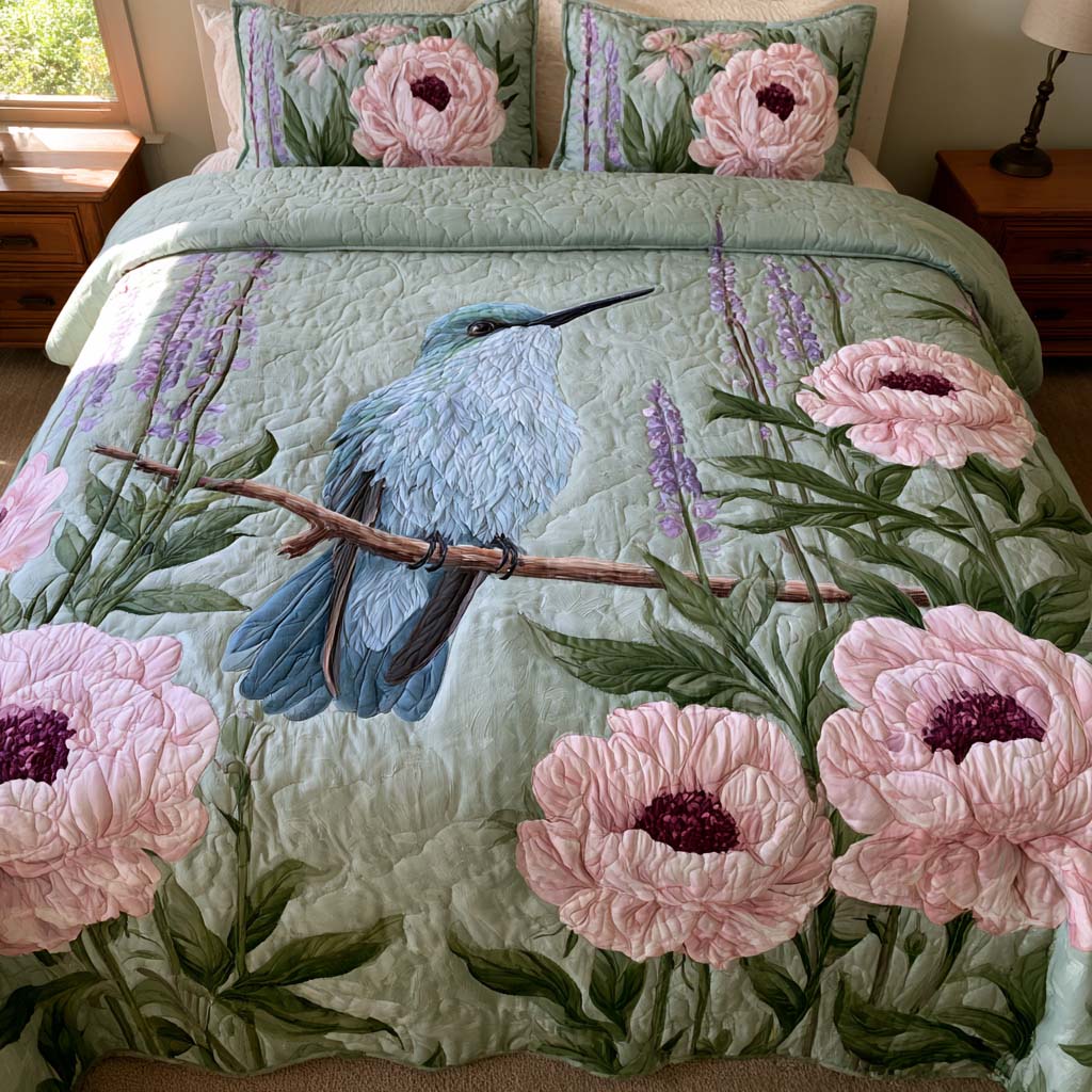 Elegant Nature Patterns Bamboo Quilt Bedding Set
