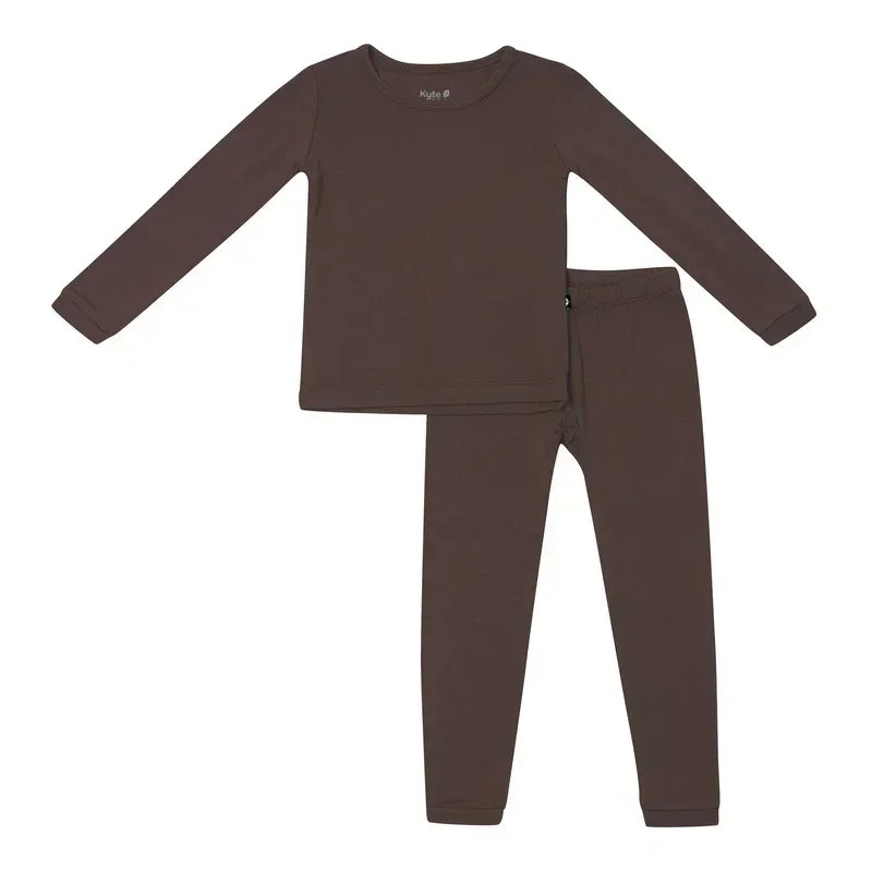Two Piece Pajama Set In Espresso