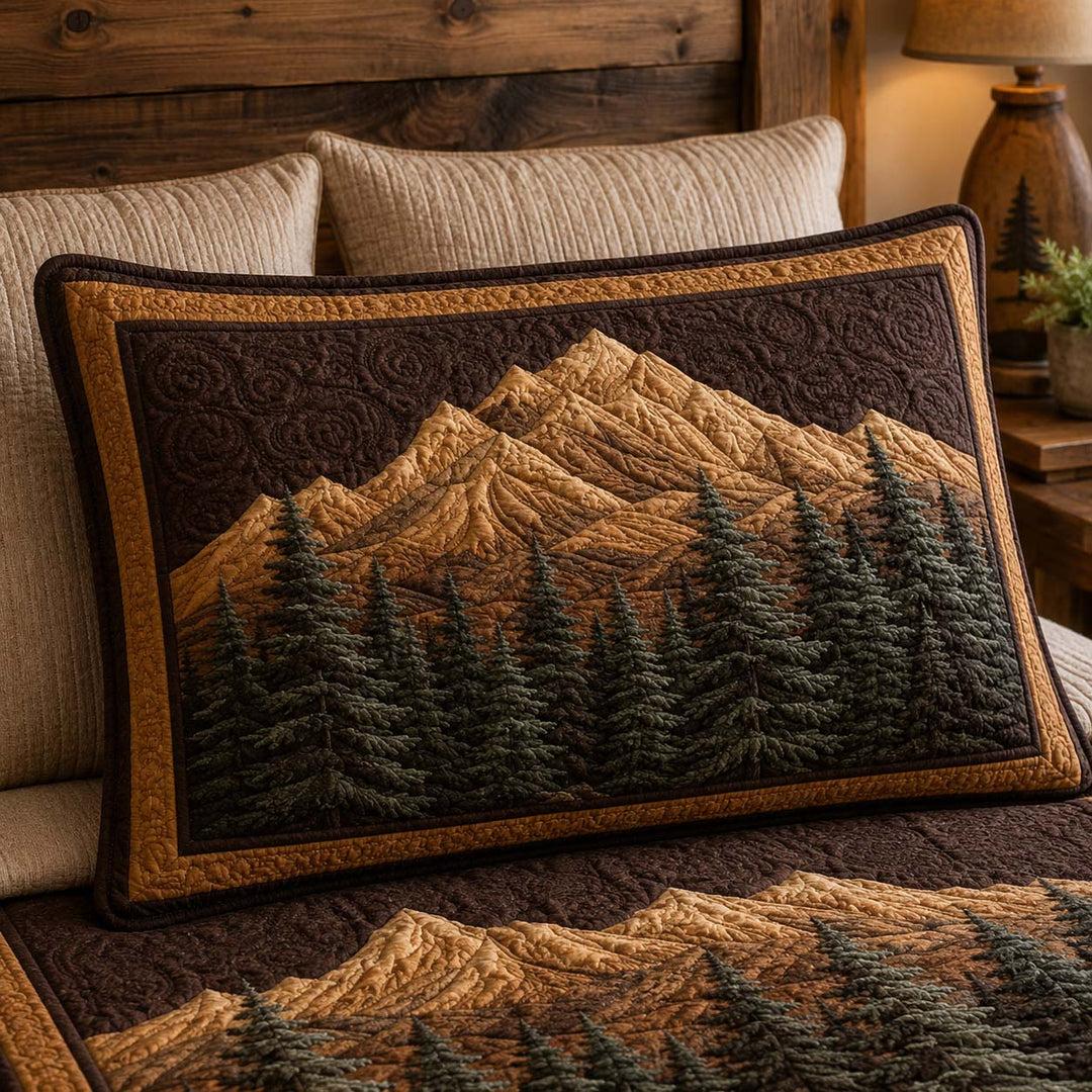 Evergreen Mist Bamboo Quilt Pillow Case