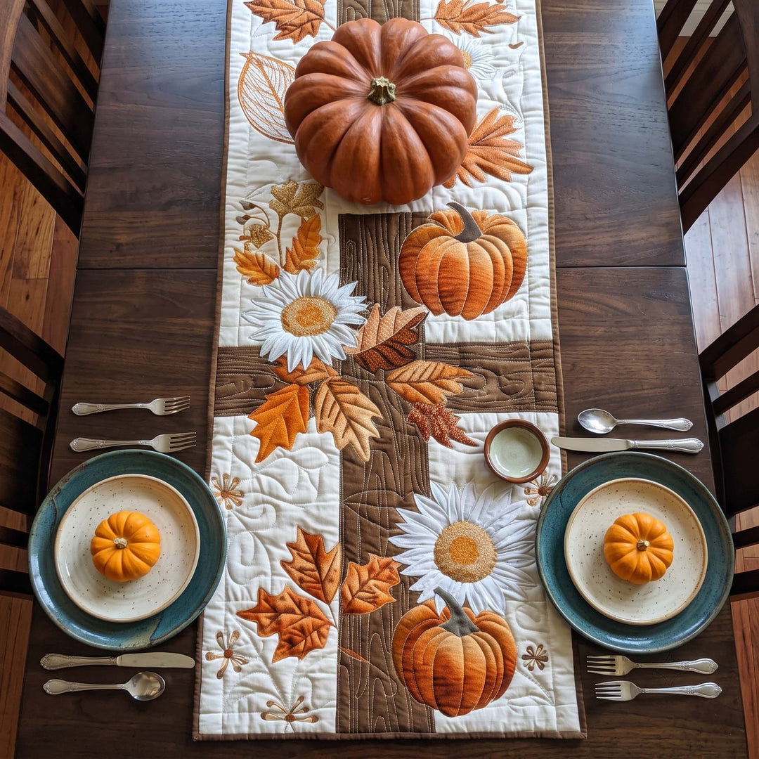 Faithful Fall Quilt Table Runner