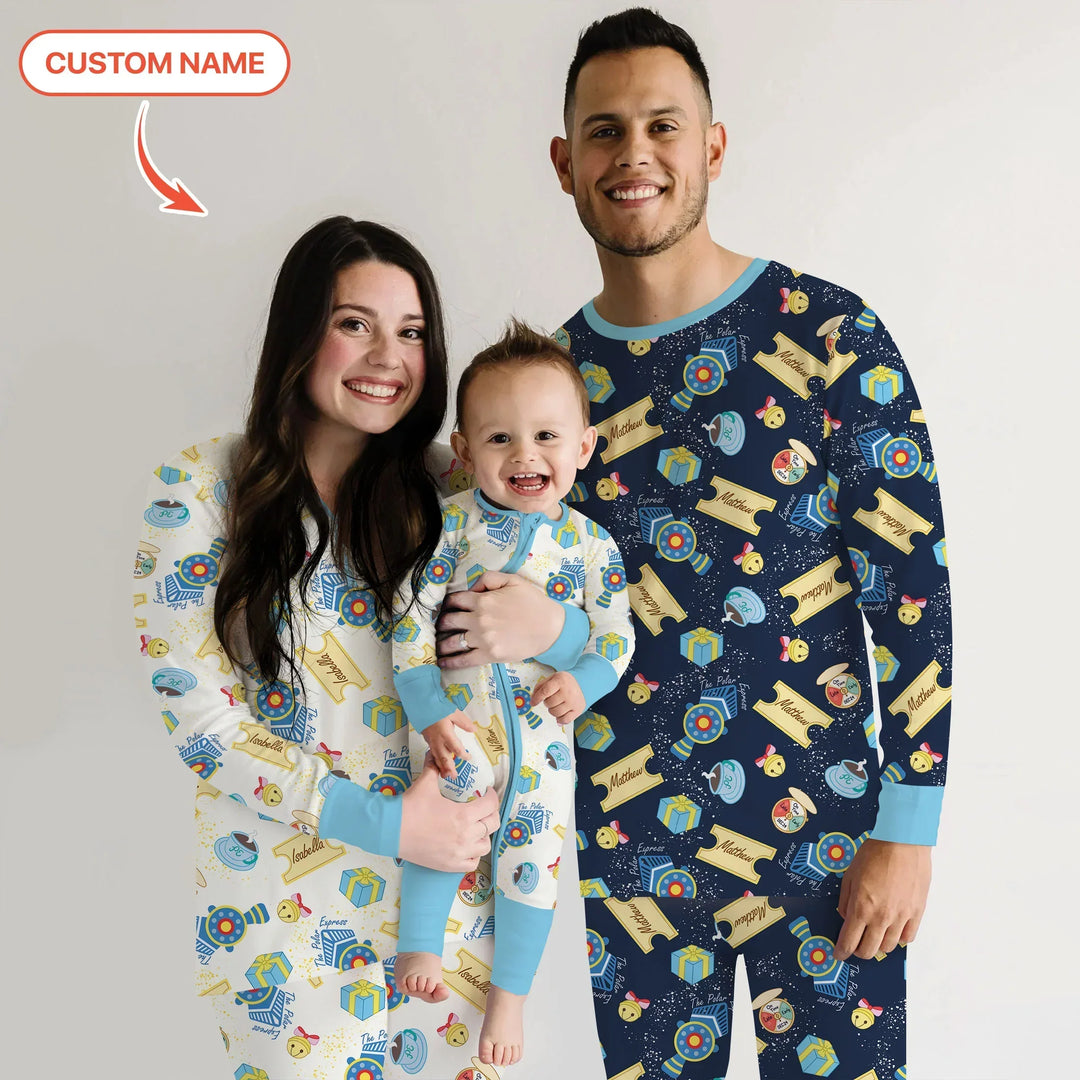 Express Train Christmas Men's Pajama Set