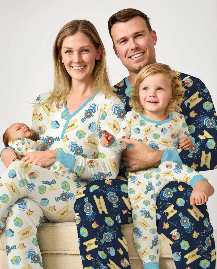 Express Train Christmas Men's Pajama Set