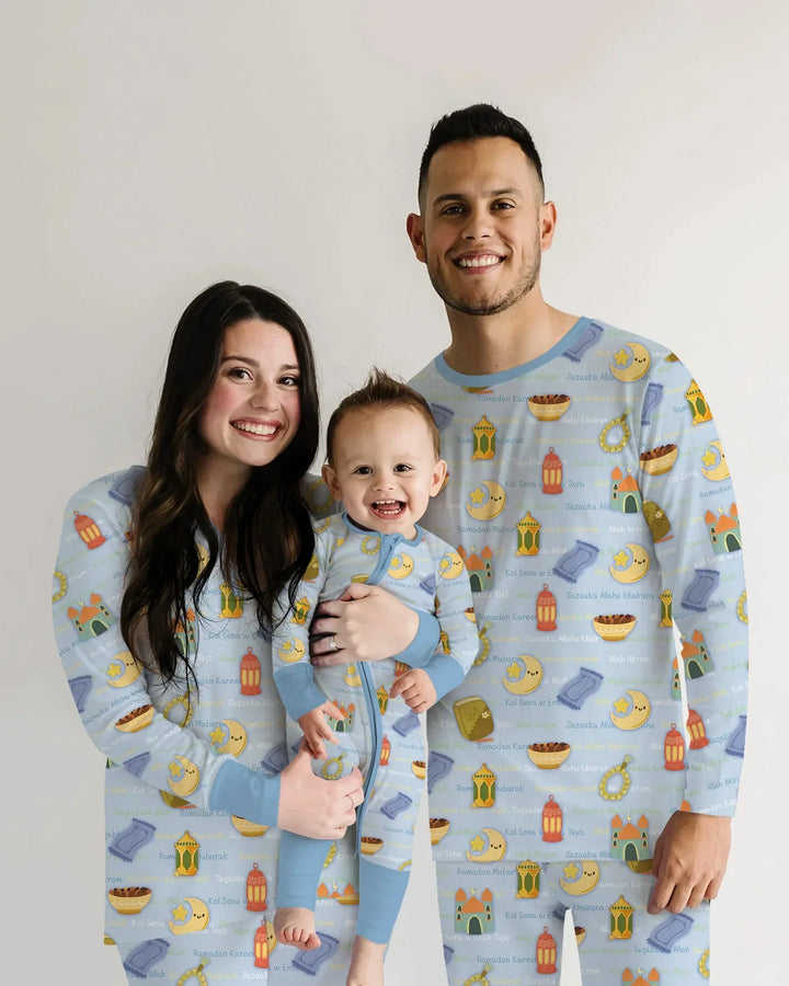 Template Zweiteiliges Pyjama-Set mit kurzen Ärmeln und Shorts