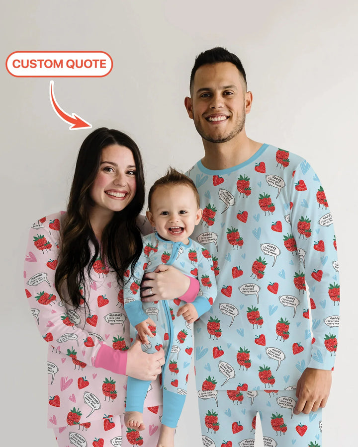 I love you berry much Men's Pajama Set