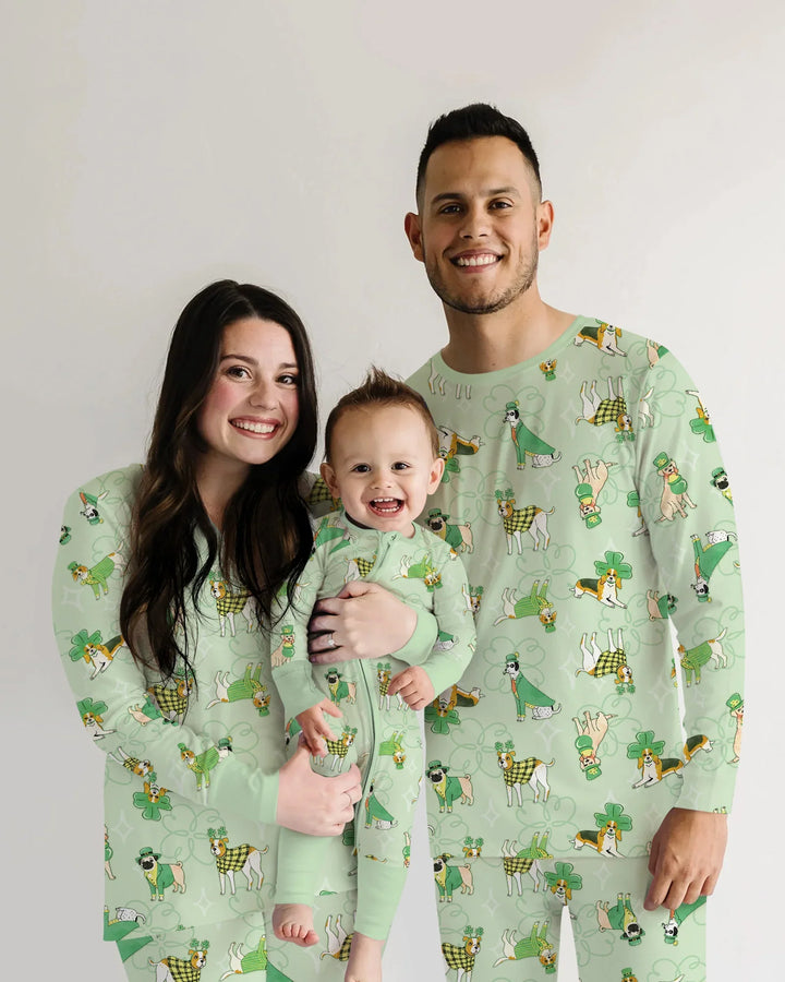 St. Patrick's Day Puppies Women Pajama Set