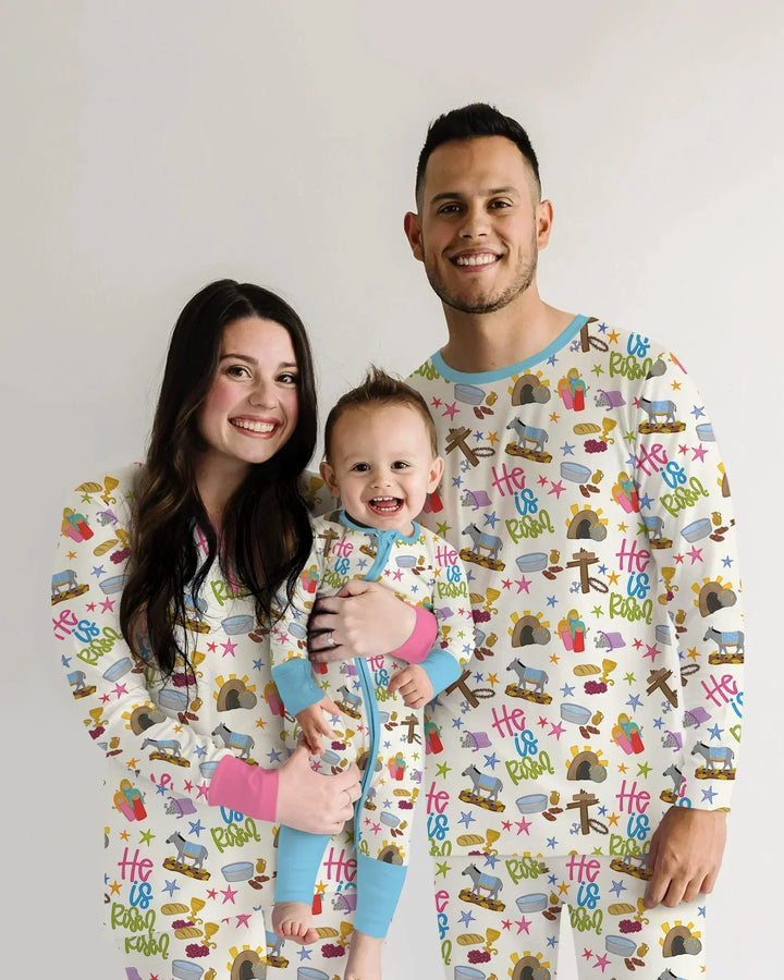Bible Story Easter Family Matching Men's Pajama Set
