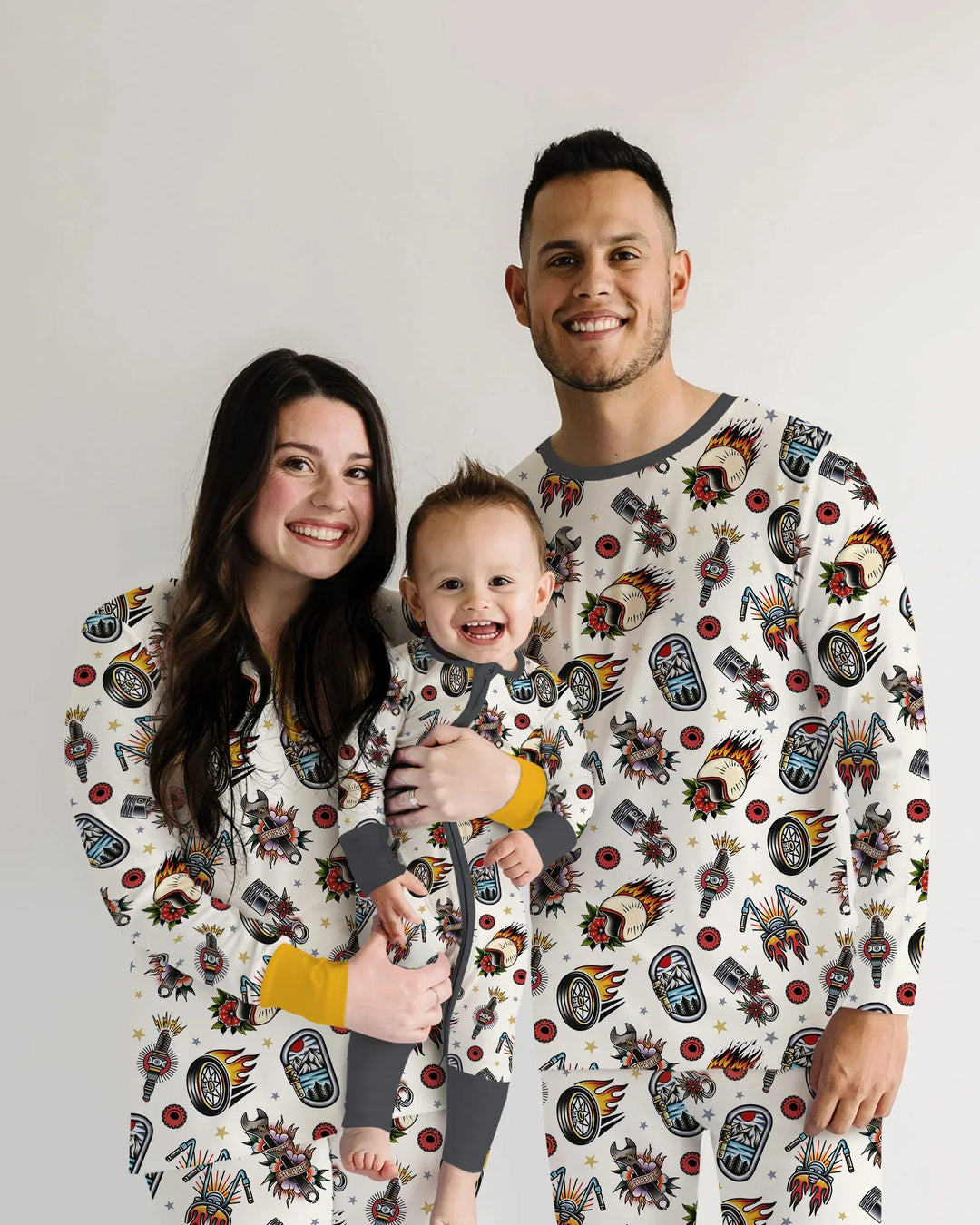 Born to Ride Together Family Matching Bamboo Men's Pajama Set