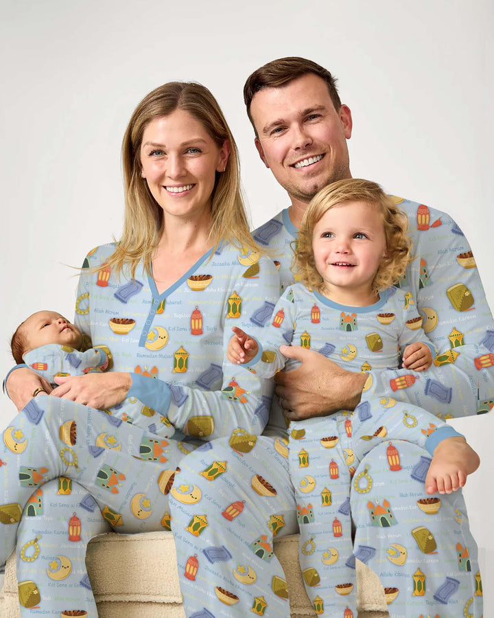 Template Zweiteiliges Pyjama-Set mit kurzen Ärmeln und Shorts