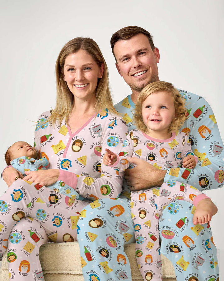 Cute Passover Characters Women Pajama Set