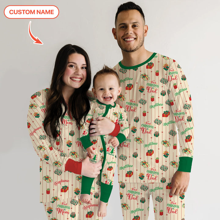 Personalized Our First Christmas Men's Pajama Set
