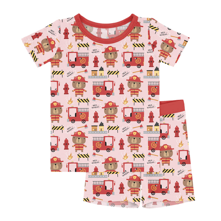 Firefighter Bears Kid Bamboo Pajama