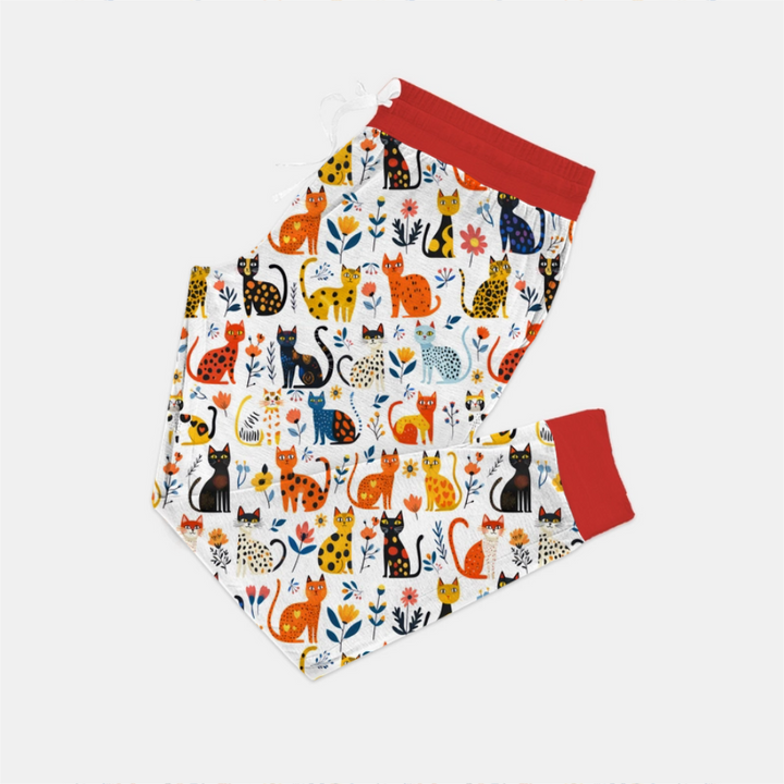 Whimsy Woodland Cats Women Pajama Set