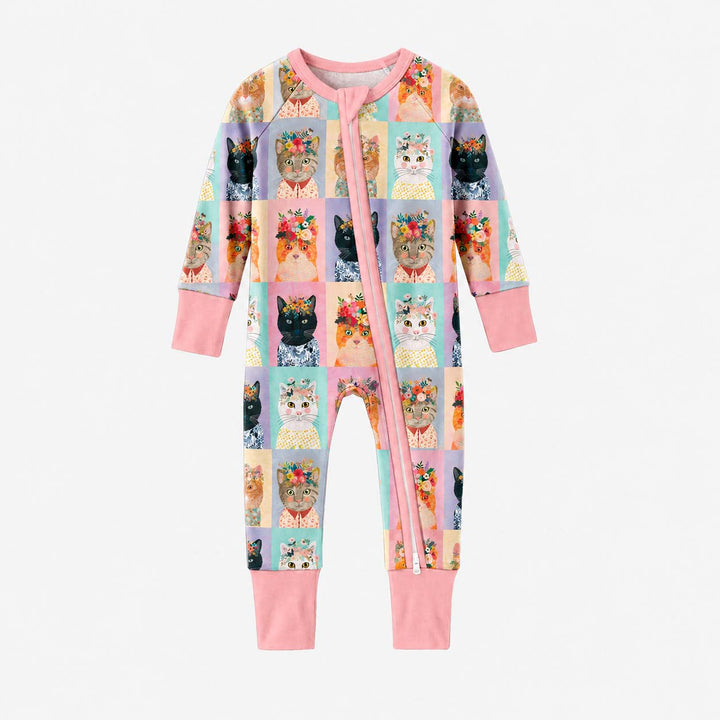 Flower Crown Cats Bamboo Convertible Zippy
