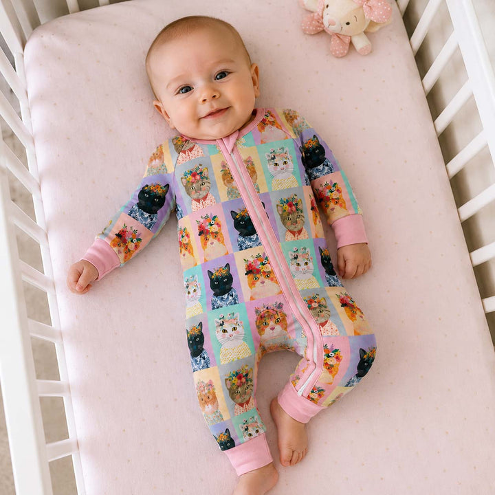 Flower Crown Cats Bamboo Convertible Zippy
