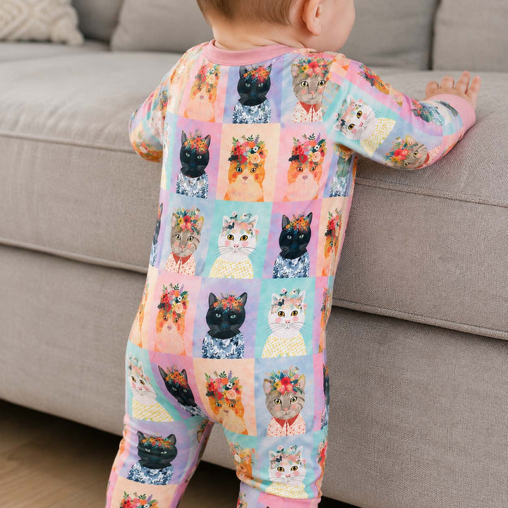 Flower Crown Cats Bamboo Convertible Zippy