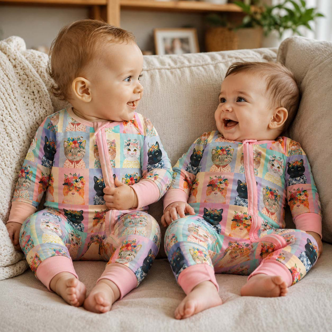 Flower Crown Cats Bamboo Convertible Zippy