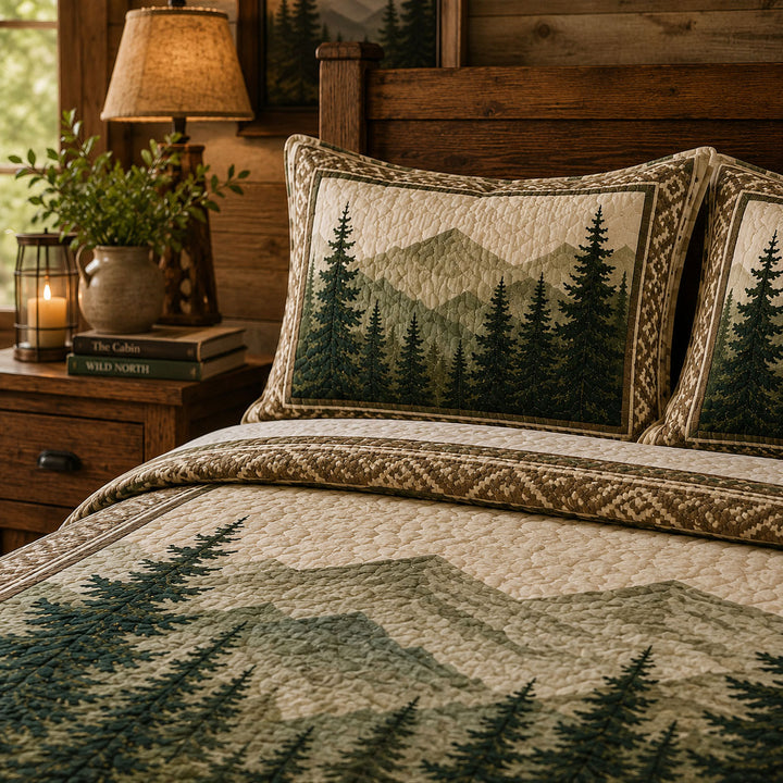 Forest Whisper Bamboo Quilt Bedding Set