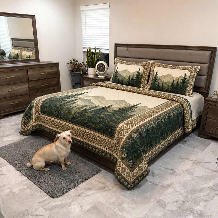Forest Whisper Bamboo Quilt Bedding Set