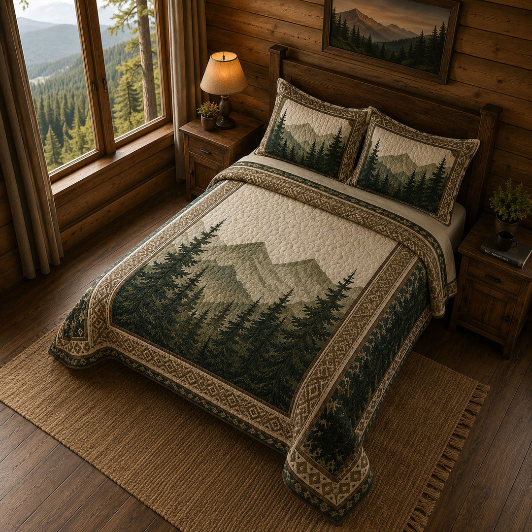 Forest Whisper Bamboo Quilt Bedding Set