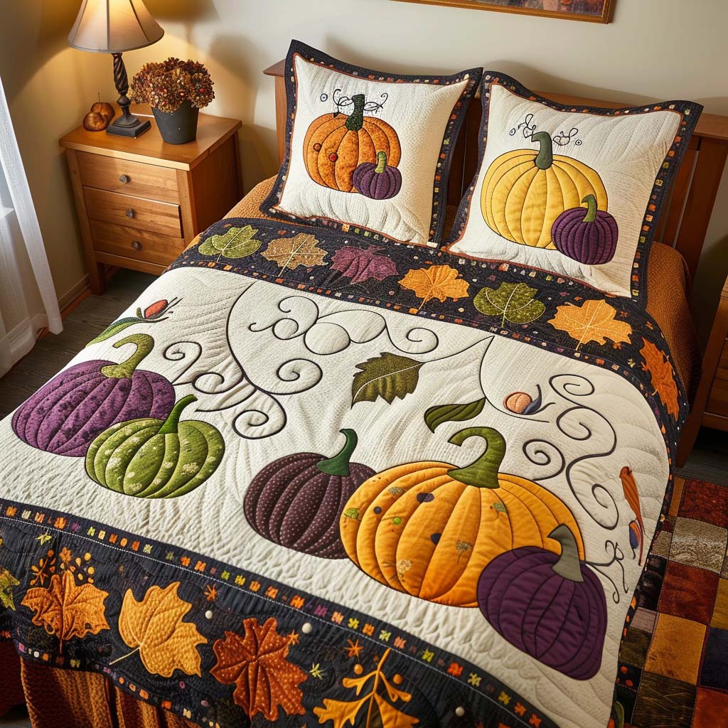 Forest Glow Bamboo Quilt Bedding Set