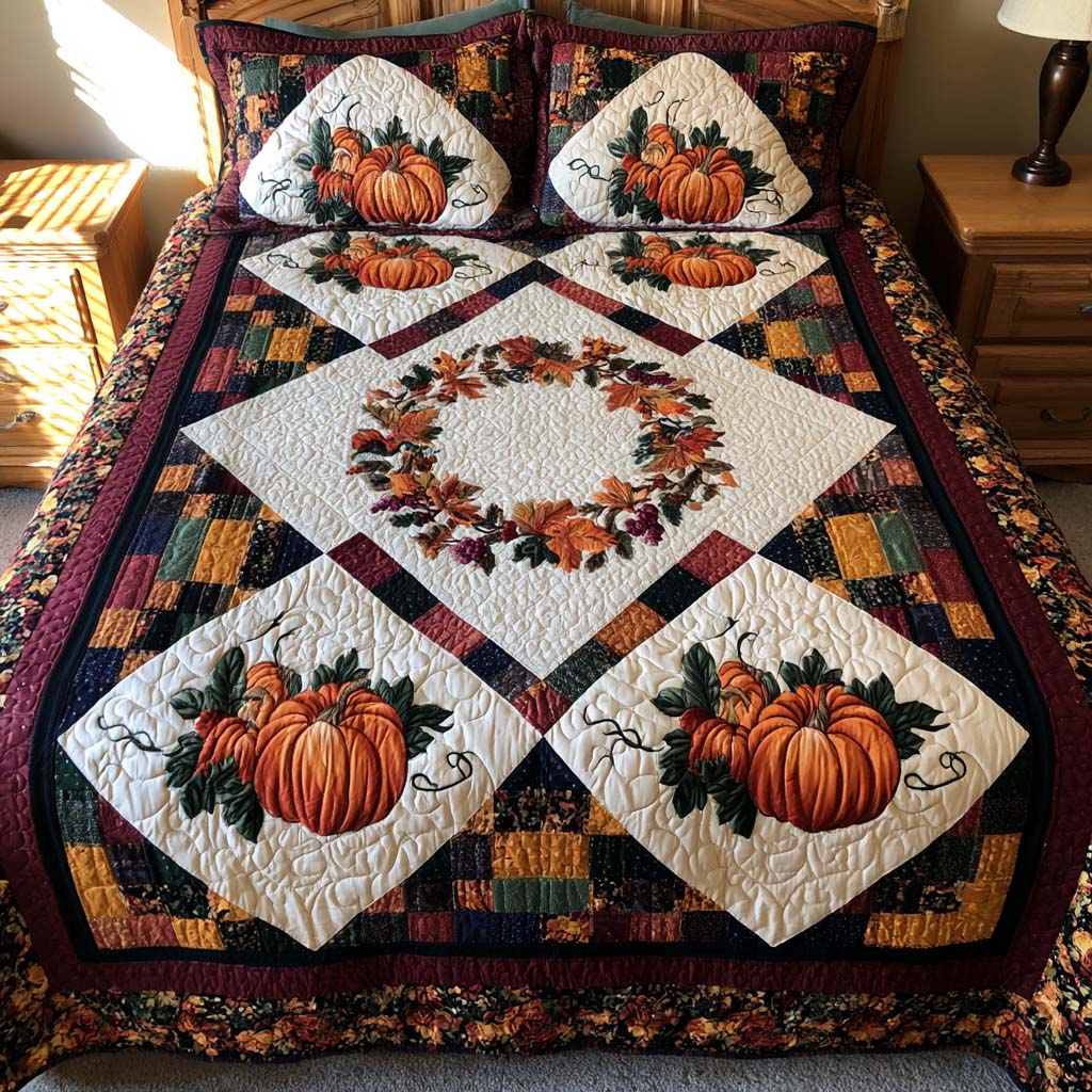 Forest Harvest Bamboo Quilt Bedding Set