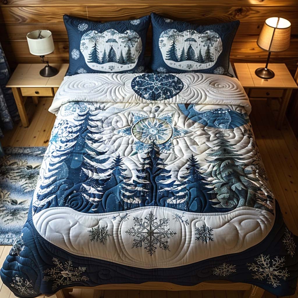 Forest Meadow Serenity Bamboo Quilt Bedding Set